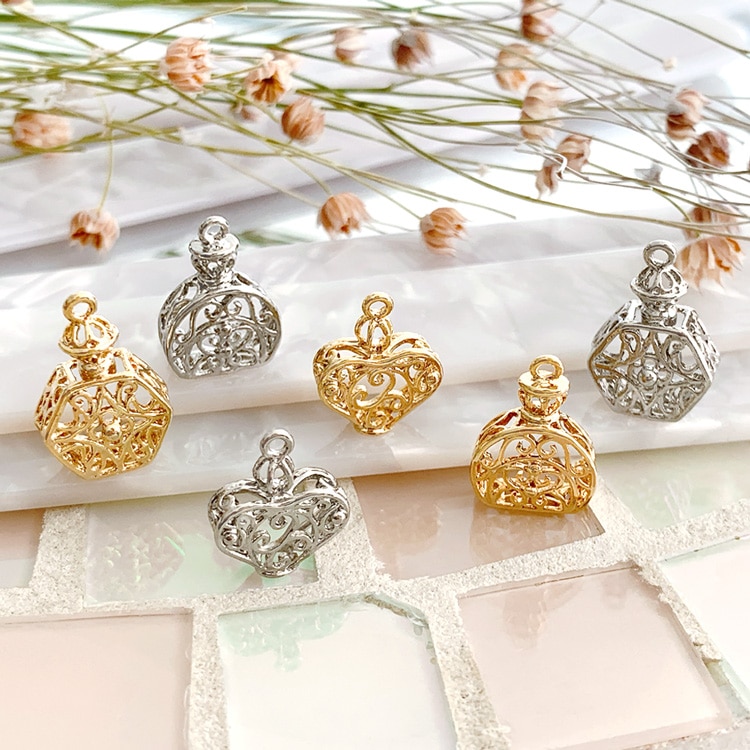 チャーム / 香水瓶 サークル / R ｜アクセサリーチャーム