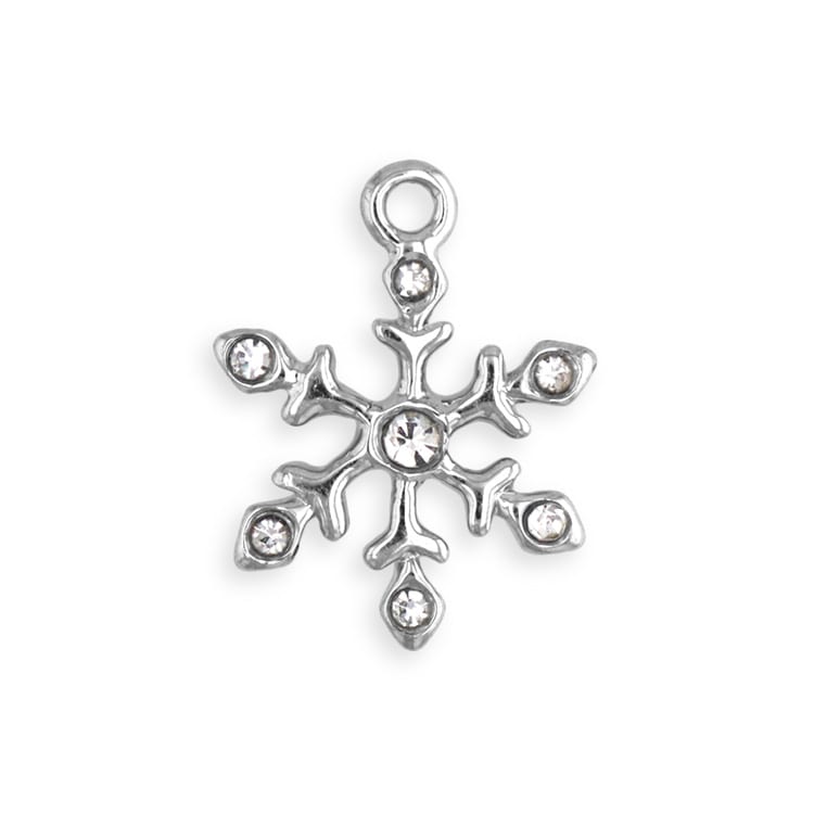 雪の結晶チャーム | ビーズ・パーツなどのハンドメイドパーツおよび