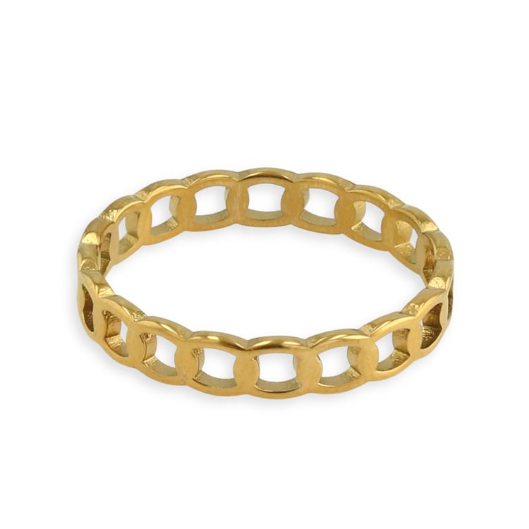 ステンレス リング台（チェーン風） / G｜アクセサリー金具・パーツ