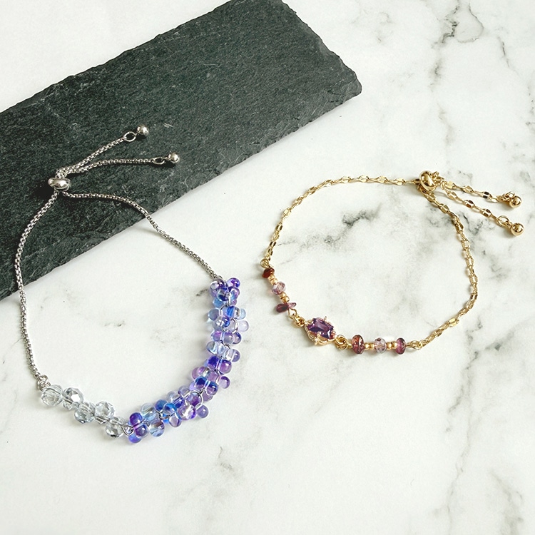 ニッケルフリー ブレスレット金具 スライドボール付き R
