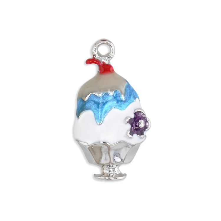 チャーム かき氷 ブルーハワイ（エポ入）BU・R ｜アクセサリーチャーム
