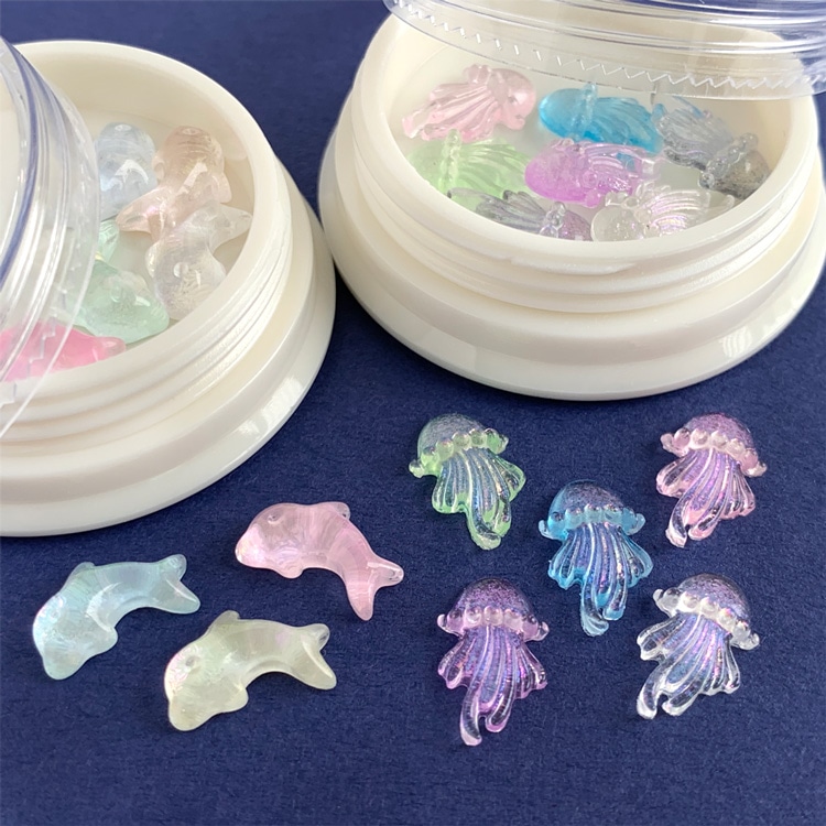 レジン＆ネイル アクリル 貼り付け イルカ / MA | ビーズ・パーツなど