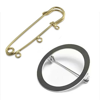 DeLuxe accessories ブローチ Amazon | LKXHarleyaスタッドダブルチェーンブローチピン