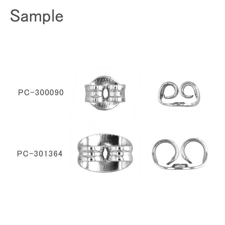 ピアス用キャッチ R 約4mm｜アクセサリー金具・パーツ【パーツクラブ