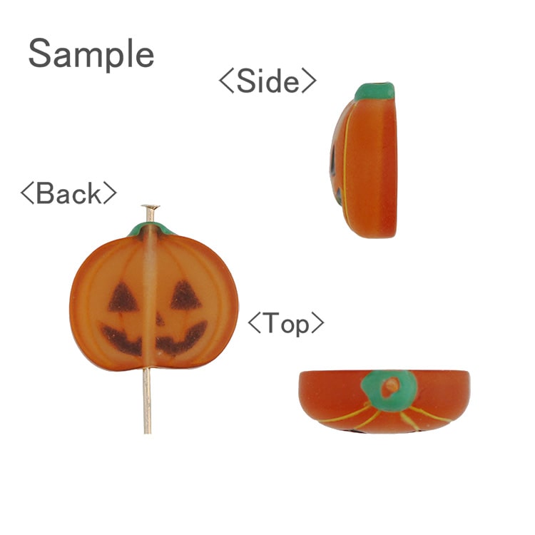 チャーム / ハロウィン / かぼちゃ（プラスチックビーズ）/ OR