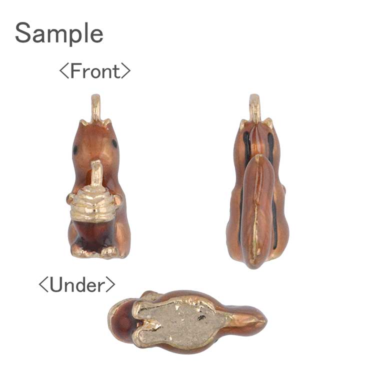 チャーム / リス / BR・G5 ｜アクセサリーチャーム・ハンドメイド