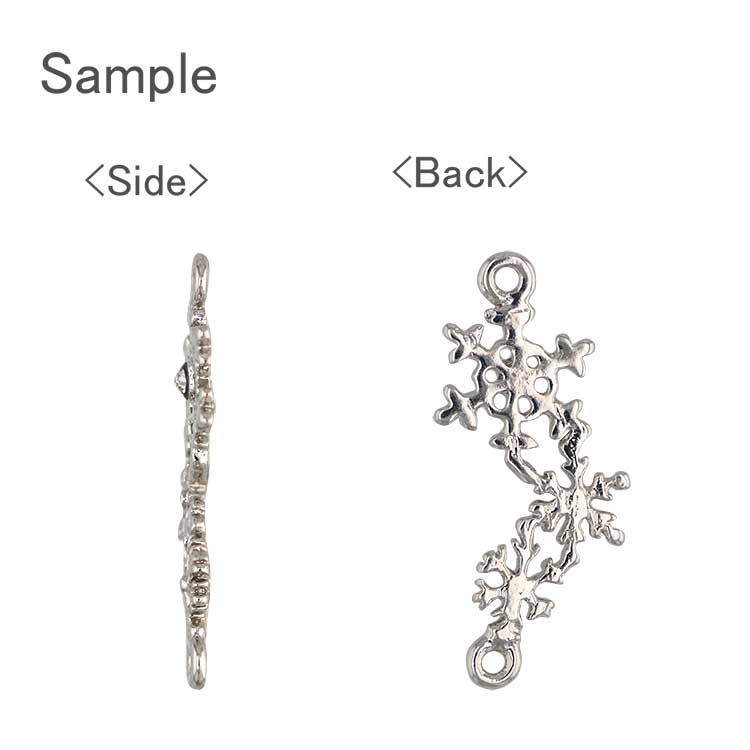 チャーム / 雪の結晶（つなぎパーツ）/ CR・R | ビーズ・パーツなどの