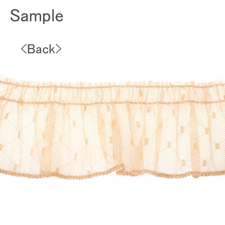 レース フリル BK 幅約4cm｜服飾素材・ハンドメイドパーツ【パーツ