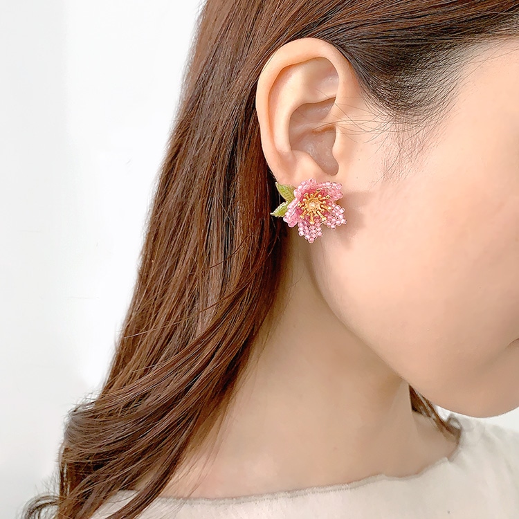 ♡ハンドメイド♡ビジューピアスイヤリング№103桜バージョン ♡ハンドメイド♡ビジューピアスイヤリング№103桜バージョン