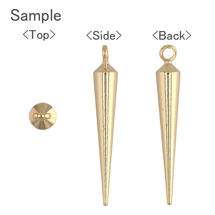 メタルパーツ ツララ G5 約23×4mm｜メタル素材パーツ・アクセサリー