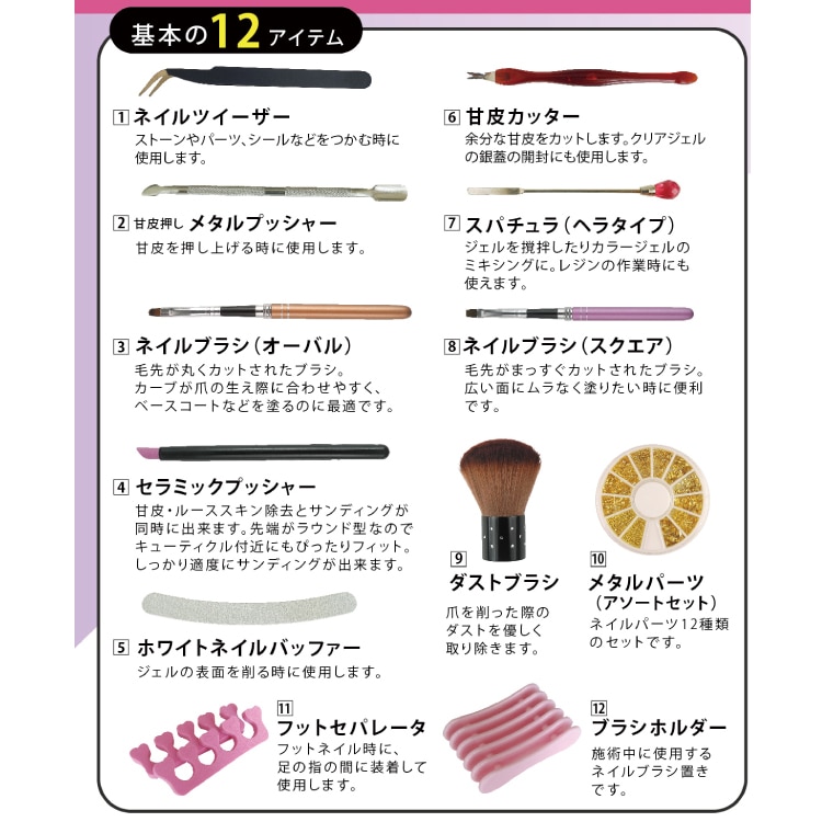 PARTS CLUB ジェルネイルスターターキット | ビーズ・パーツなどの 