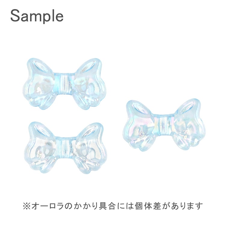 樹脂ビーズ リボン LB 約9×15mm｜樹脂素材パーツ【パーツクラブ