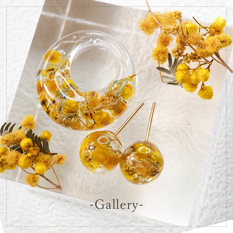 ドライフラワー ミモザ・ライスフラワーMIX / YE | ビーズ・パーツなど