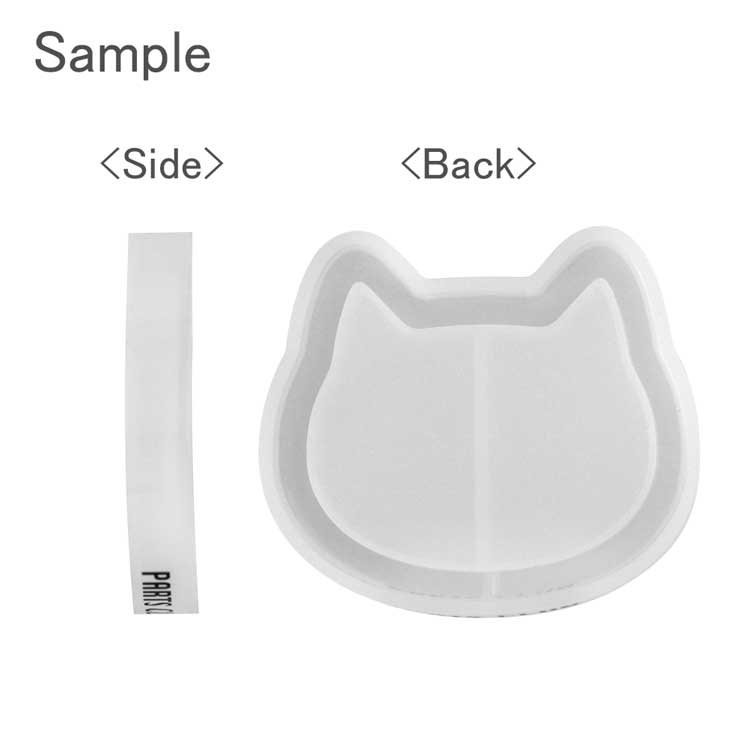 シリコンレジン型 / シェイカー ねこ（フィルム2枚入り） | ビーズ