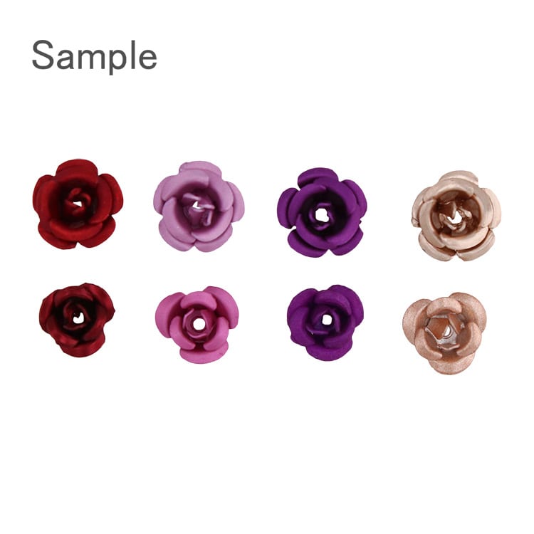 レジン＆ネイル メタルパーツ ローズ アソート / RD | ビーズ