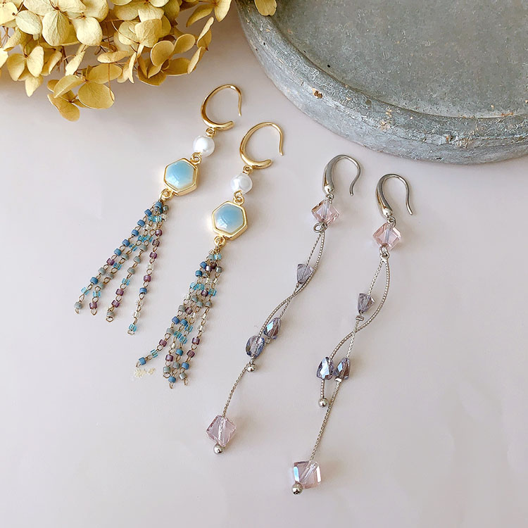 ピアス（フック） R 約16mm｜アクセサリー金具・パーツ【パーツクラブ