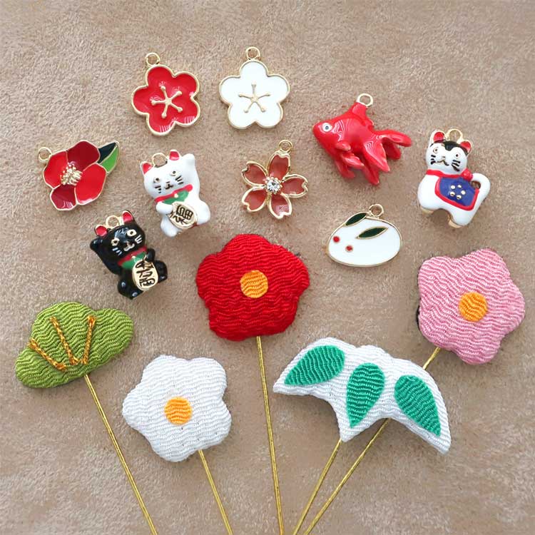 チャーム / 招き猫 / WH・G5 | ビーズ・パーツなどの