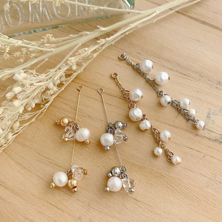 デザインチャーム / パール / WH・R ｜アクセサリーチャーム