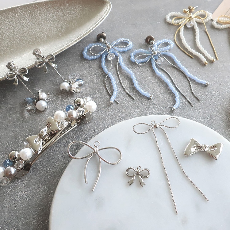 チャーム / リボン / R ｜アクセサリーチャーム・ハンドメイドパーツ