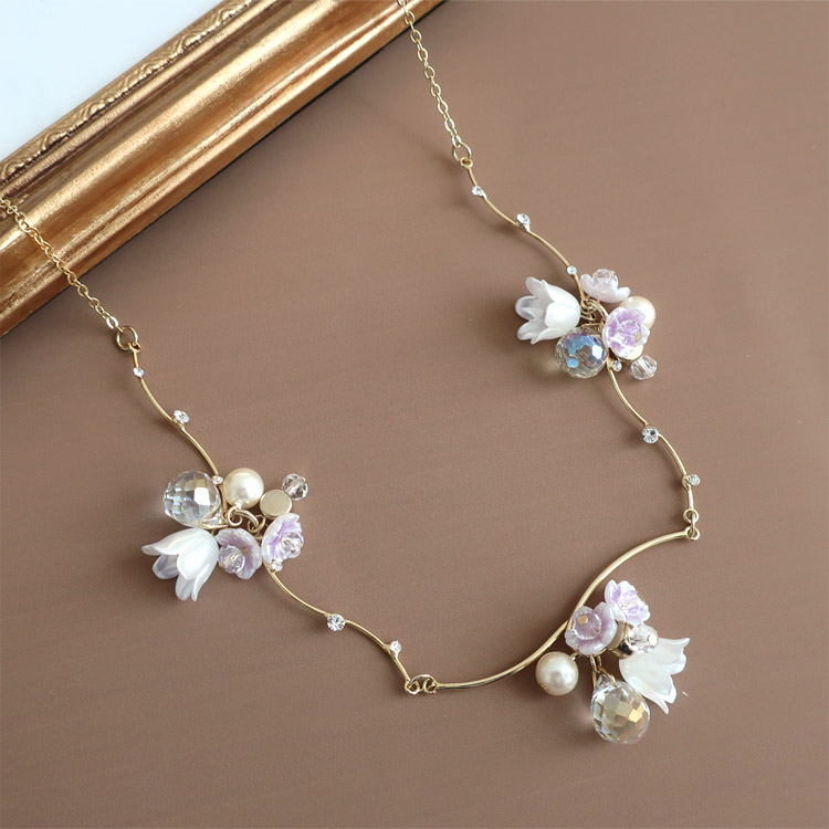 アクリルフラワー 5弁花 WH 約8mm｜樹脂素材パーツ【パーツクラブ