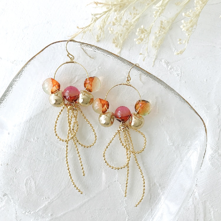 アクリルビーズ 鈴丸 GR 約10mm｜樹脂素材パーツ【パーツクラブ