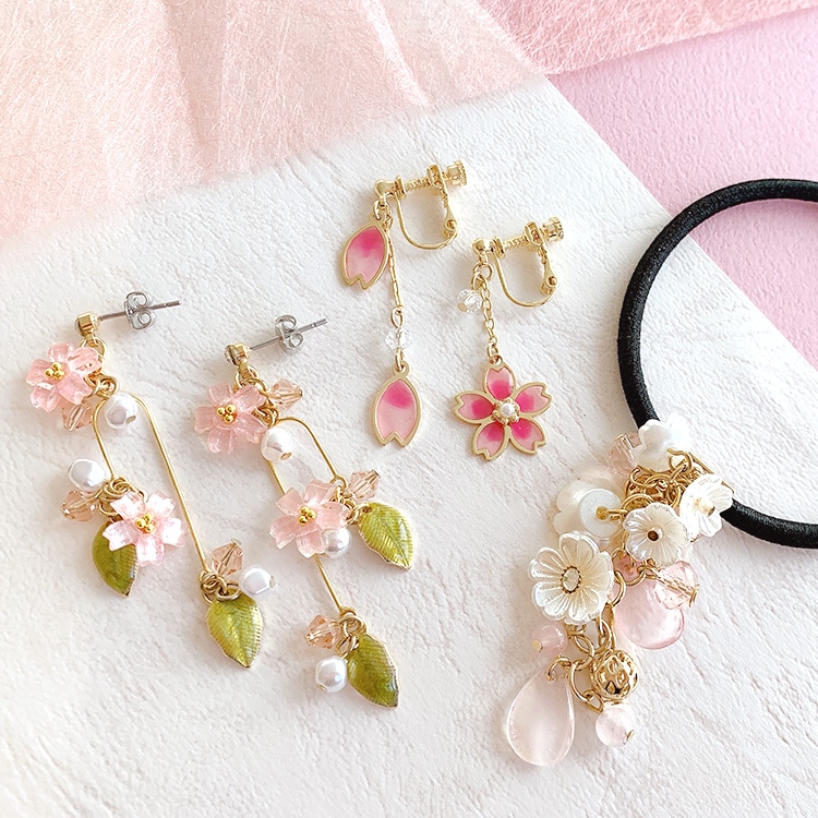 チャーム / 桜(エポ入）/ PK・G5 ｜アクセサリーチャーム