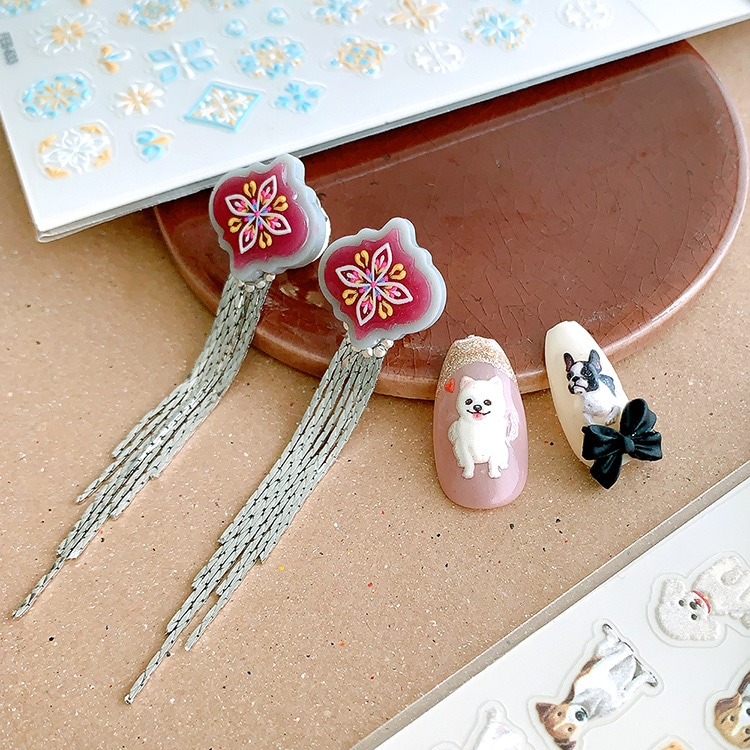 レジン・ネイル用シール モロッコタイル風 / MA | ビーズ・パーツなど