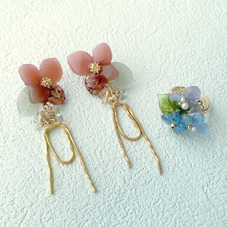 シリコンレジン型 / アジサイ | ビーズ・パーツなどのハンドメイド