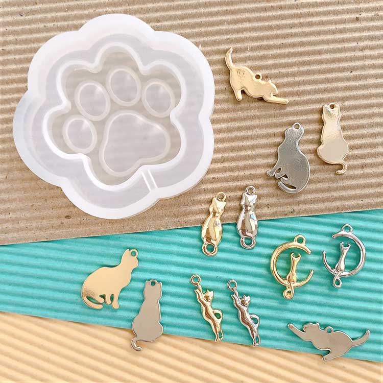 シリコンレジン型 / シェイカー 肉球（フィルム2枚入り） | ビーズ