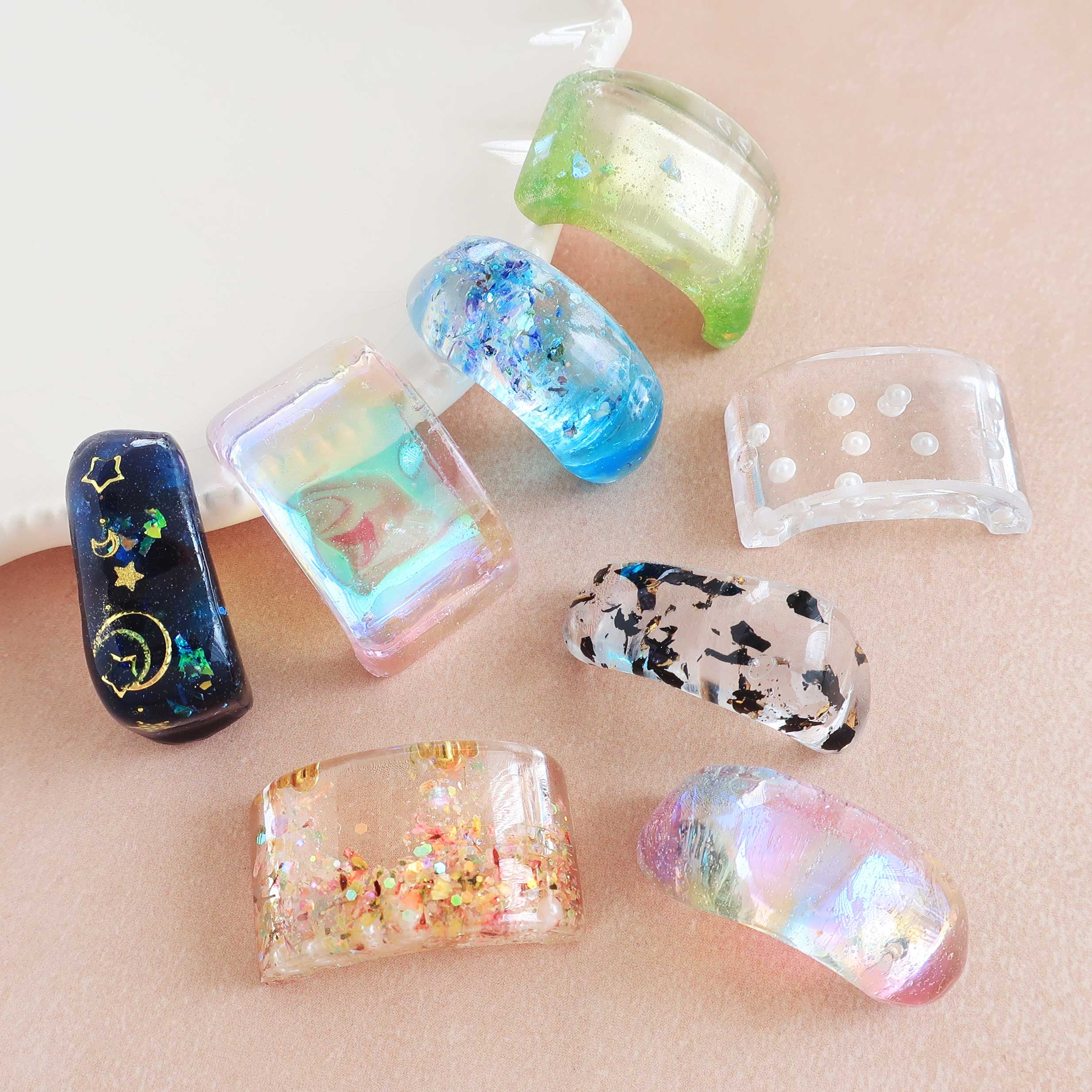 シリコンレジン型 / ヘアカフモチーフ3種 | ビーズ・パーツなどの