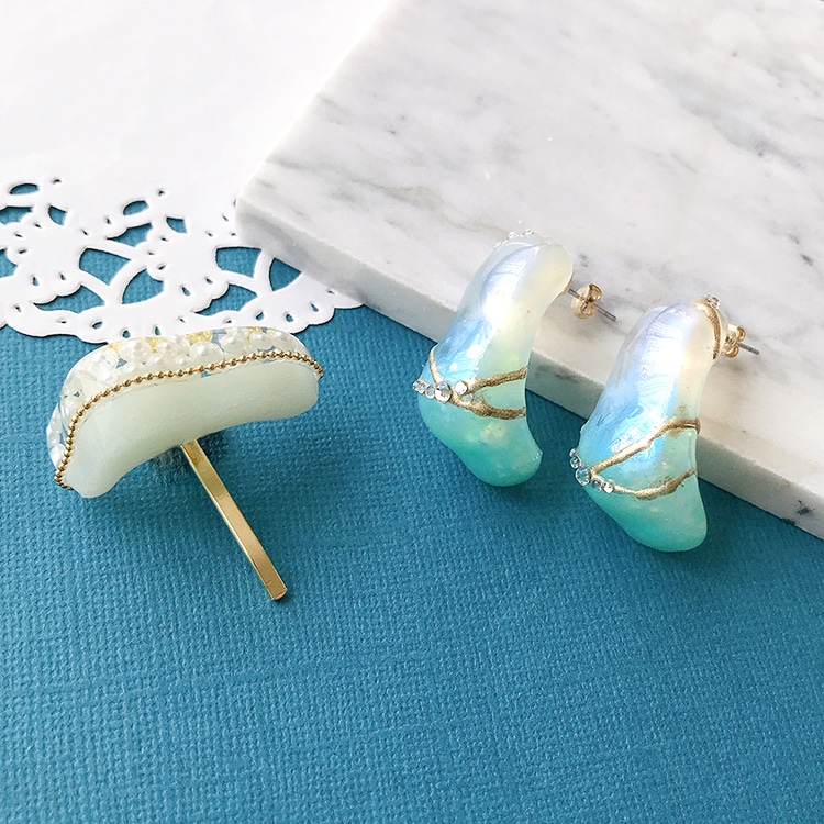 シリコンレジン型 / ヘアカフモチーフ3種 | ビーズ・パーツなどの