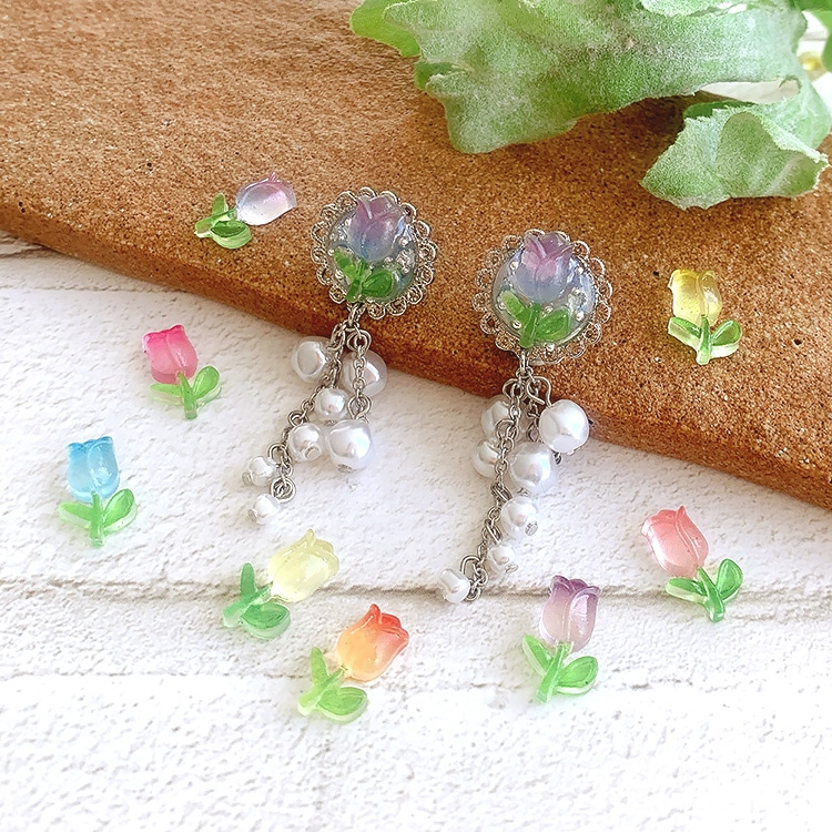 レジン＆ネイル アクリル 貼り付け チューリップ / MA | ビーズ