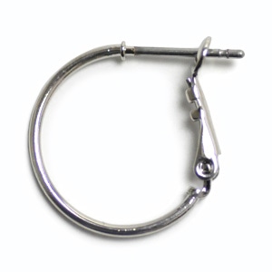 チタンポストフープピアス（バネ式） R ｜アクセサリー金具・パーツ