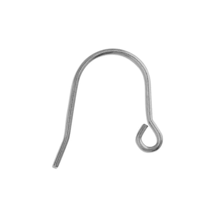 チタンポストフックピアス チタン 約10mm｜アクセサリー金具・パーツ
