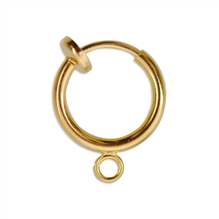 フープイヤリング（カン付） G 約11mm｜アクセサリー金具・パーツ