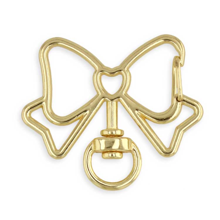 キーホルダー カラビナ（リボン） G5 ｜雑貨用金具・アクセサリー