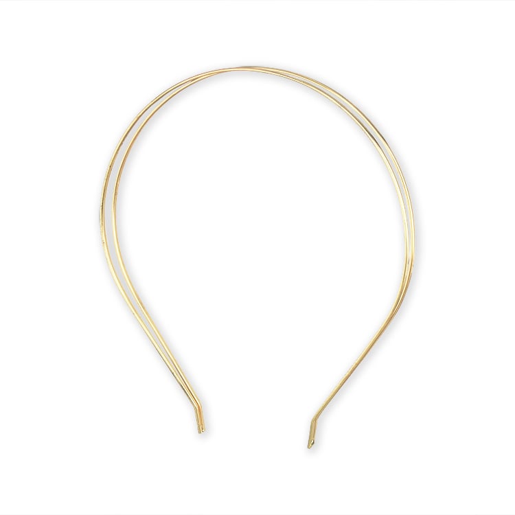 カチューシャ（2連） G5 幅約2mm｜アクセサリー金具・パーツ【パーツ