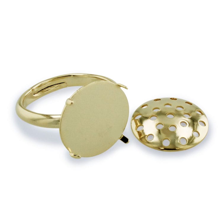 リング台（シャワー） ニッケルフリー G5 14mm｜アクセサリー金具