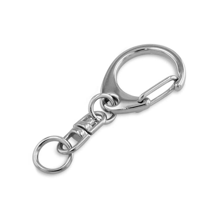 キーホルダー金具 R 42mm（大袋）｜雑貨用金具・アクセサリーパーツ