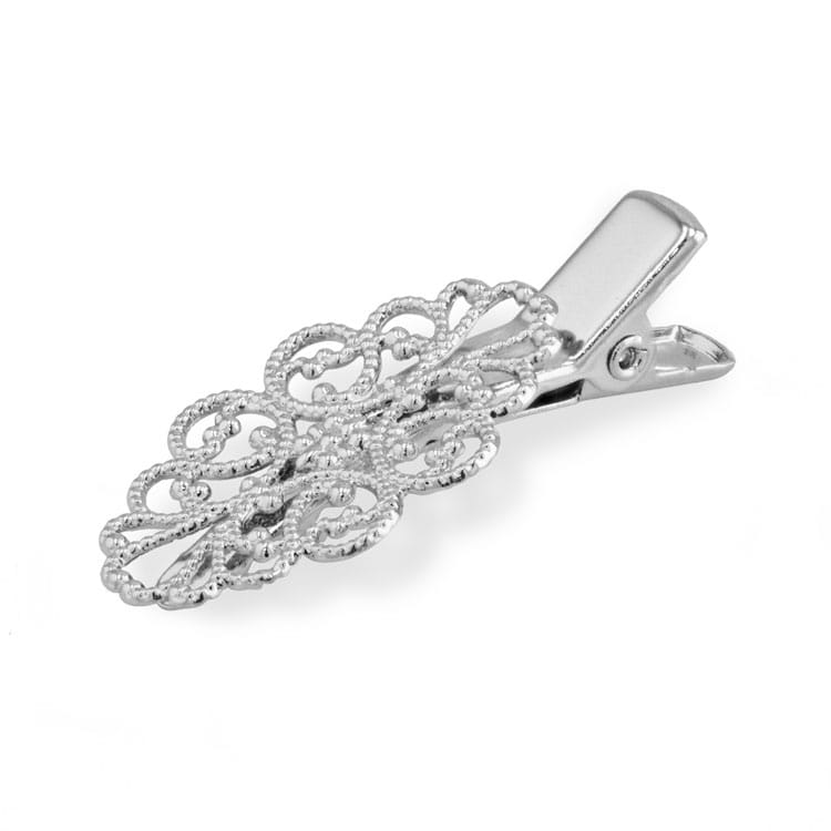 ヘアクリップ（座金付） R 約40mm｜アクセサリー金具・パーツ【パーツ