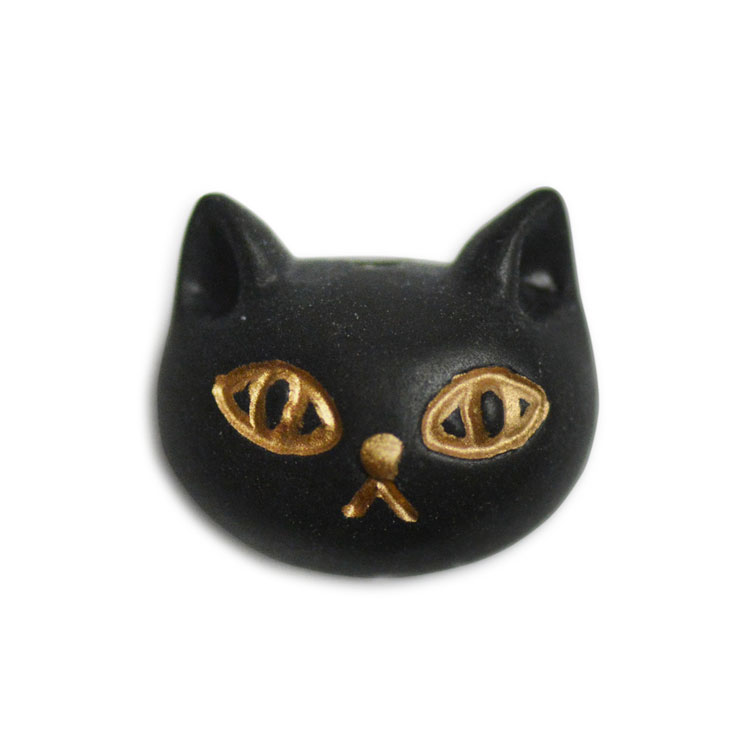 SOLD◆ハンドメイド チャーム 猫 電球 ガラス ビーズ ボタン ゴールド 黒 楽天市場】肉球ミニチャーム（ゴールド）2個 18KGP 304
