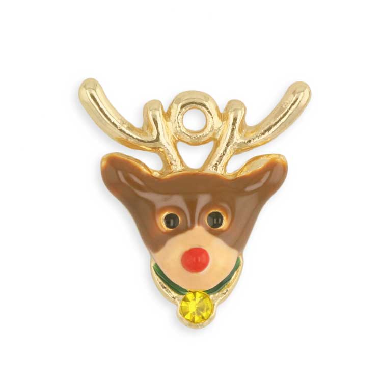 Merry Xmas♡お菓子なトナカイ♡ショコラ　フェイクスイーツ　チャーム チャーム / トナカイ / BR・G5 ｜アクセサリーチャーム・ハンドメイド