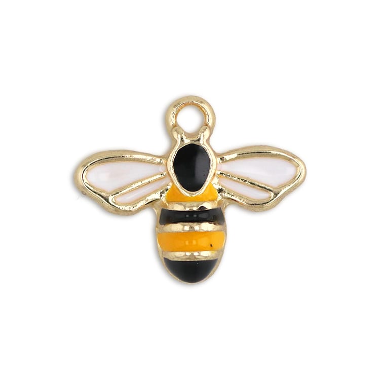 ハチ 蜂 アクセサリー ハンドメイド 楽天市場】【メール便可】【1個入り】蜂のストーン付きチャーム