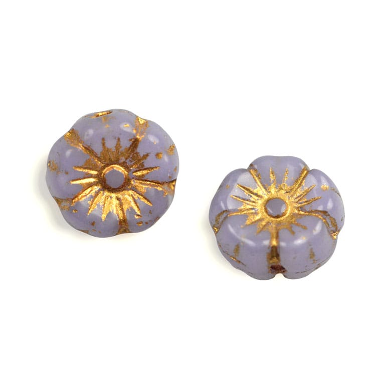 チェコ フラワー 548 約9mm｜チェコガラスビーズ・アクセサリー素材