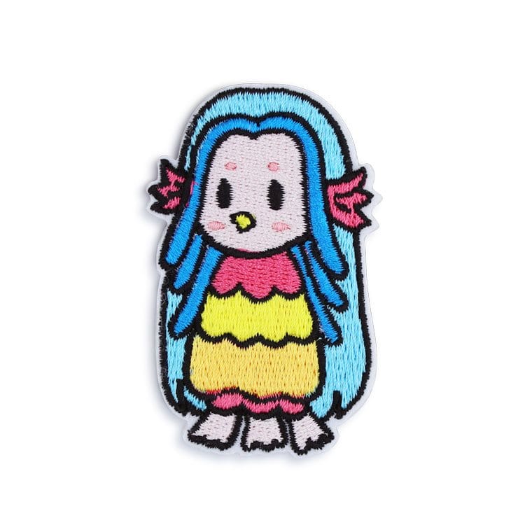 ワッペン アマビエ BU 約3.4cm｜服飾素材・ハンドメイドパーツ【パーツ