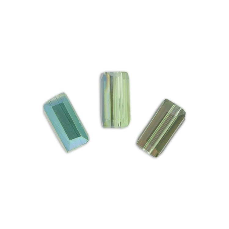 ガラスビーズ レクタングルカット GR 約7×3.5mm｜ガラス素材