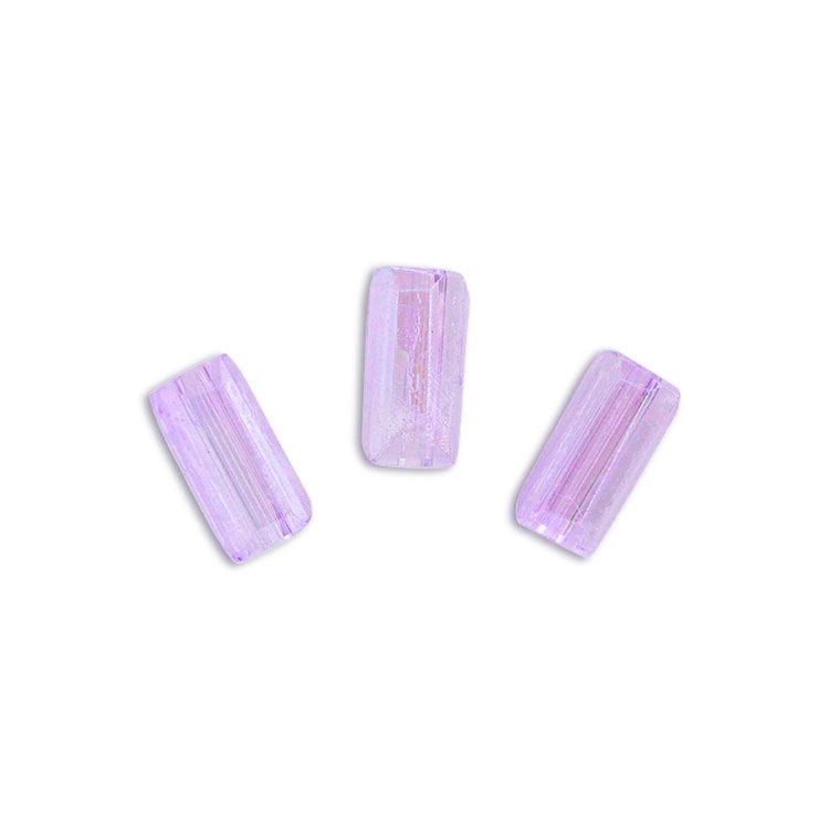 ガラスビーズ レクタングルカット PU 約7×3.5mm｜ガラス素材 