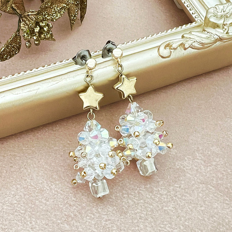 オリジナルキット / クリスマスツリーピアス | ビーズ・パーツ