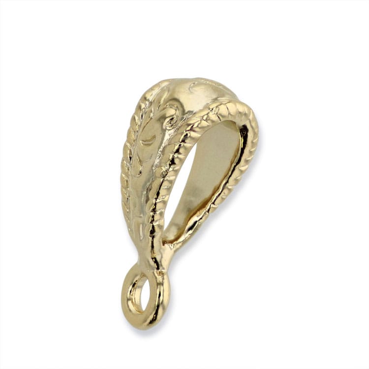 バチカン（アンティーク調・カン付） G5 8×4mm｜アクセサリー基礎金具