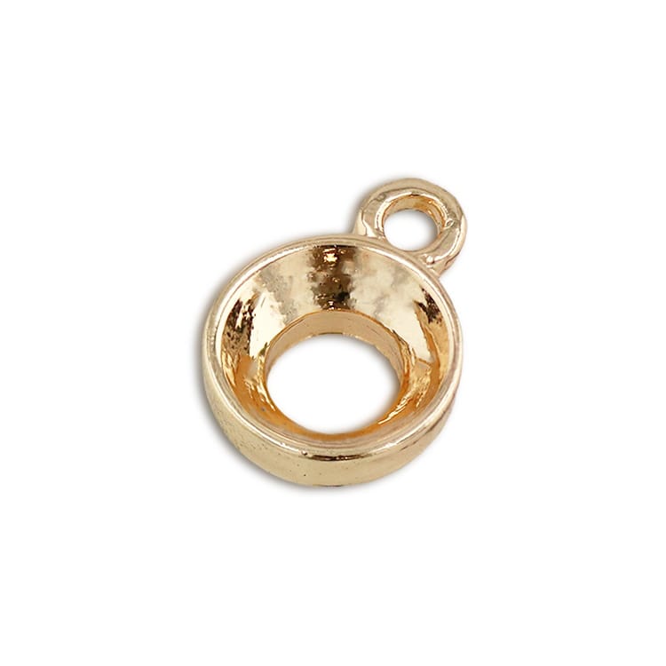 石座・カン付（#1088） G5 約6mm用｜ハンドメイドアクセサリーパーツ
